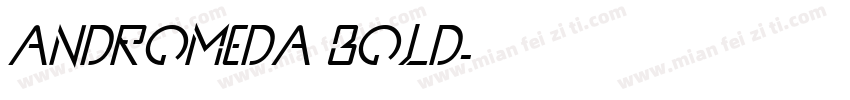 Andromeda Bold字体转换
